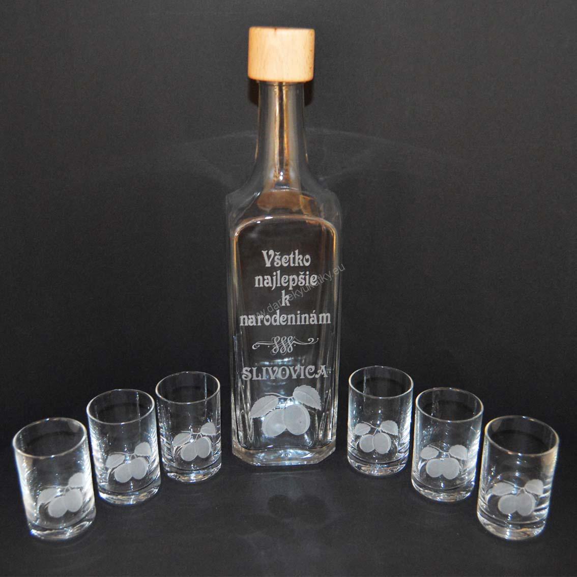 Flasche mit Wunderkerzen - Happy Birthday