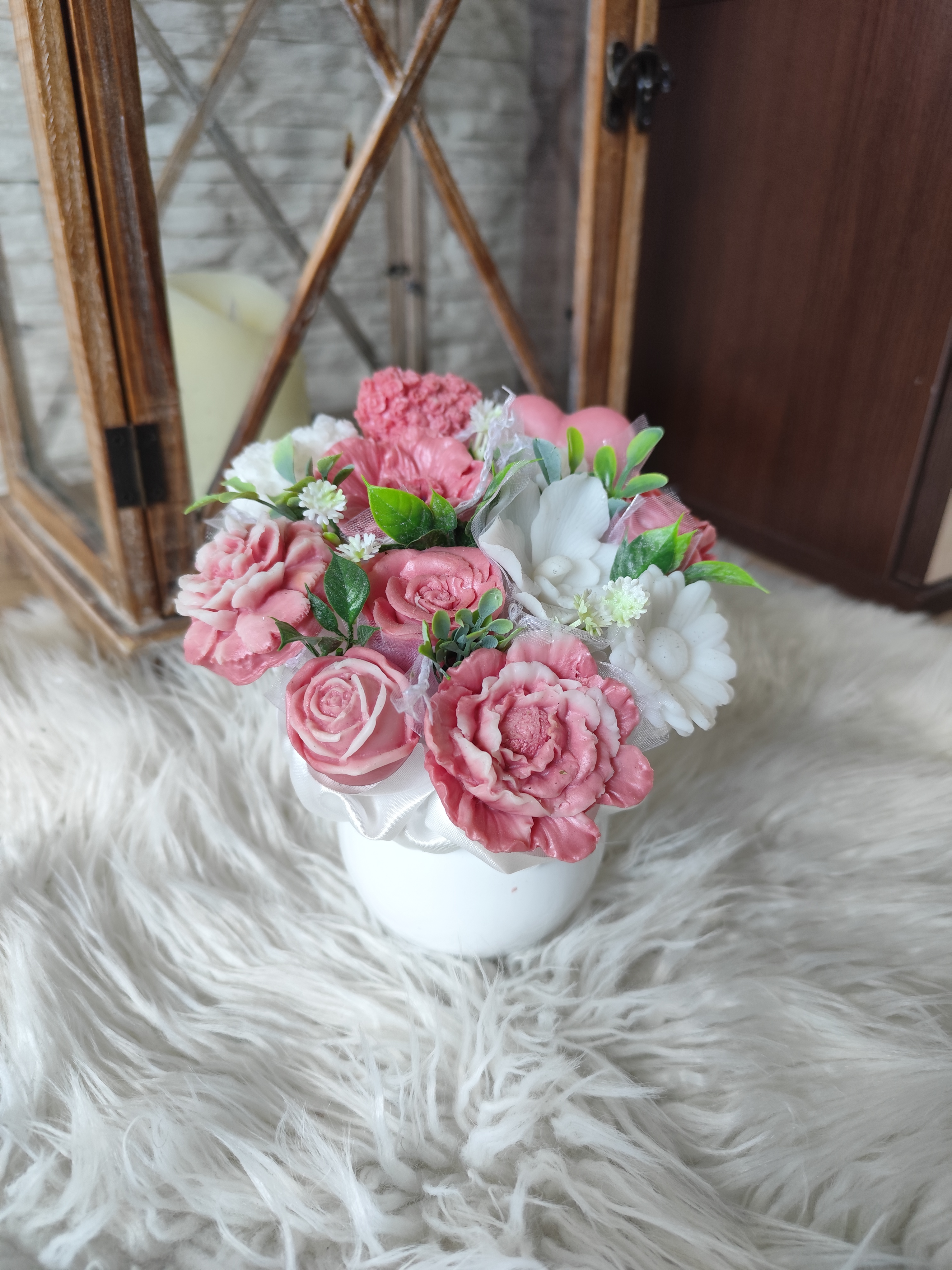 Mini-Seifenstrauß - Rosa