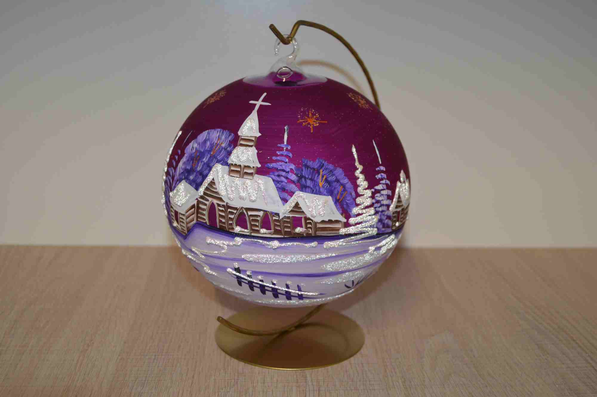 Kerzenleuchter lila matt