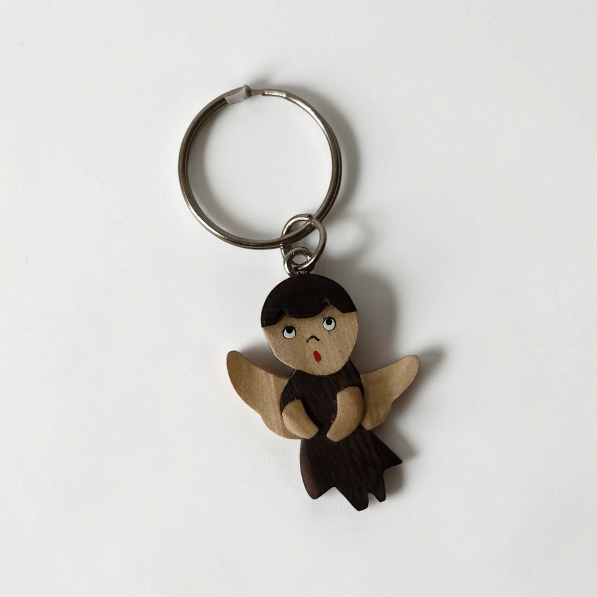 Schlüsselanhänger aus Holz - Cherub