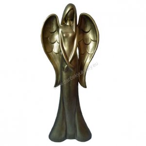Keramischer Engel gold 55 cm