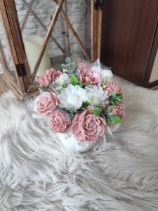 Mini-Seifenstrauß - Blassrosa
