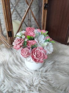 Mini-Seifenstrauß - Rosa