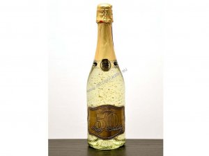 Wein mit Gold 0,2L - Zum 50. Geburtstag
