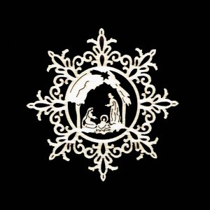 Weihnachtsschmuck - Schneeflocke Bethlehem 6 cm