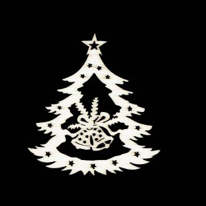 Weihnachtsschmuck - Baum mit Glocken 6 cm