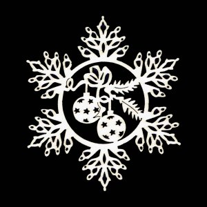 Weihnachtsschmuck - Schneeflocke 9 cm