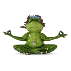 Frosch aus Keramik - Meditation