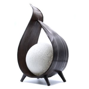 Natürliche Kokosnuss-Lampe - Schokolade