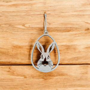 Holzei mit Hasenkopf