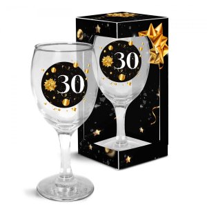 Weinglas zum 30. Geburtstag