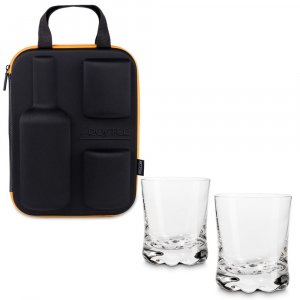 Froster Whiskykoffer mit Gläsern und Aufschrift