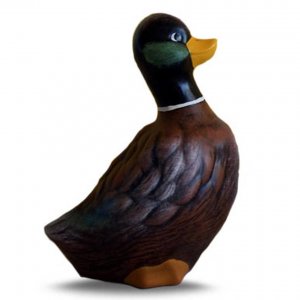 Keramische Gartenstatue - Braune Ente