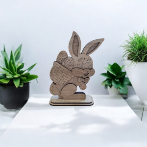 Kerzenständer Ei mit Hase