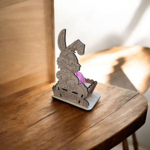 Kerzenständer Ei mit Hase