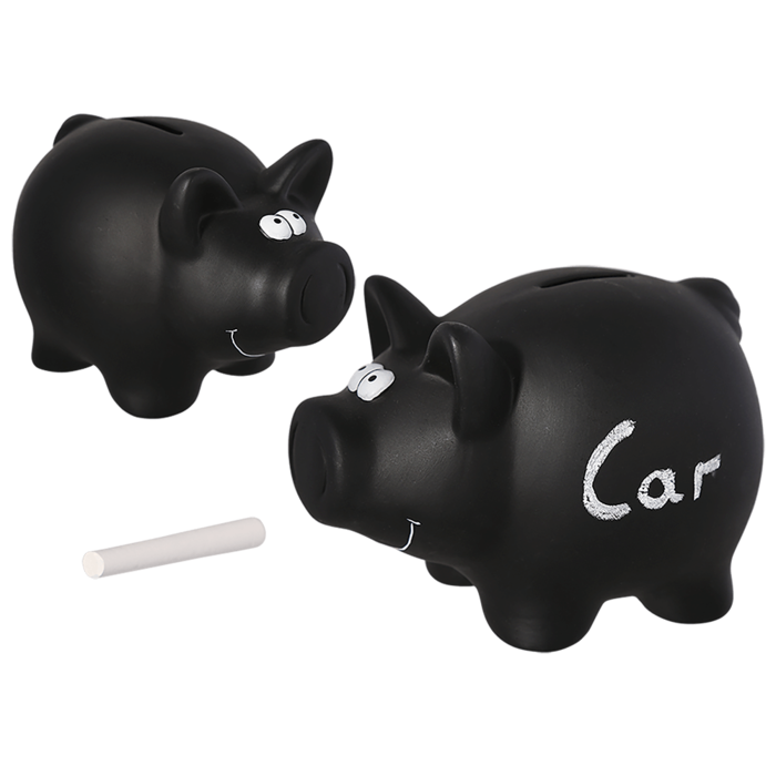 Keramik-Sparschwein + Kreide