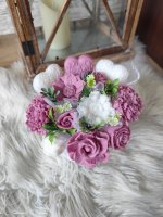 Mini Seifenstrauß - Rosa Lila