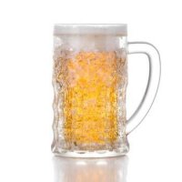 Großes kühlendes Bierglas