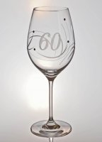Jährliches Swarovski Weinglas - Zum 60. Geburtstag