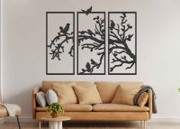Dreiteiliges Bild an der Wand - Baum
