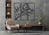 Dreiteiliges Bild an der Wand - Baum