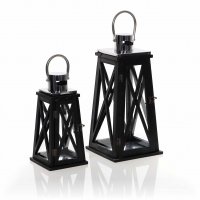 Holzlaterne MSL2788BLACK- 29 cm
