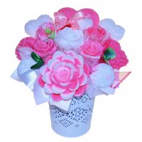Seifenstrauß - rosa und weiß