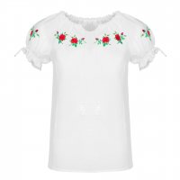 Damenbluse mit Stickerei 40