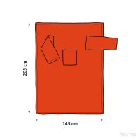 Decke mit Ärmeln orange