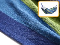 Hängematte 200 x 100 verstärkt blau + Montagesatz