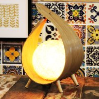 Natürliche Kokosnuss-Lampe - natürlich