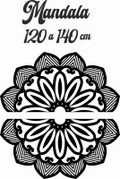 Hölzernes Mandala an der Wand