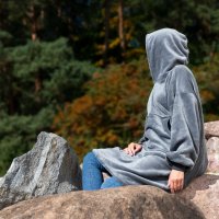 Sweatshirt-Decke - Grau