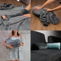 Sweatshirt-Decke - Grau
