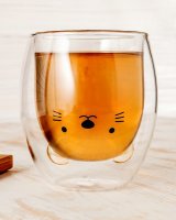 Doppelwandiger Becher - Katze