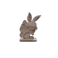 Kerzenständer Ei mit Hase
