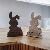 Kerzenständer Ei mit Hase