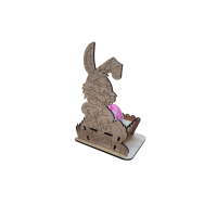 Kerzenständer Ei mit Hase