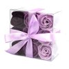Set mit 9 Seifenblüten - Lavendelrosen