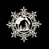 Weihnachtsschmuck - Schneeflocke Bethlehem 6 cm