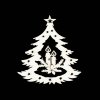 Weihnachtsschmuck - Baum mit Kerzen 6 cm