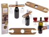 Holzständer für Wein und Gläser