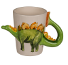 Keramikbecher mit Dinosaurier - Stegosaurus