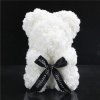 Teddybär aus Rosen - weiß 22 cm