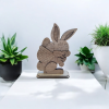 Kerzenständer Ei mit Hase